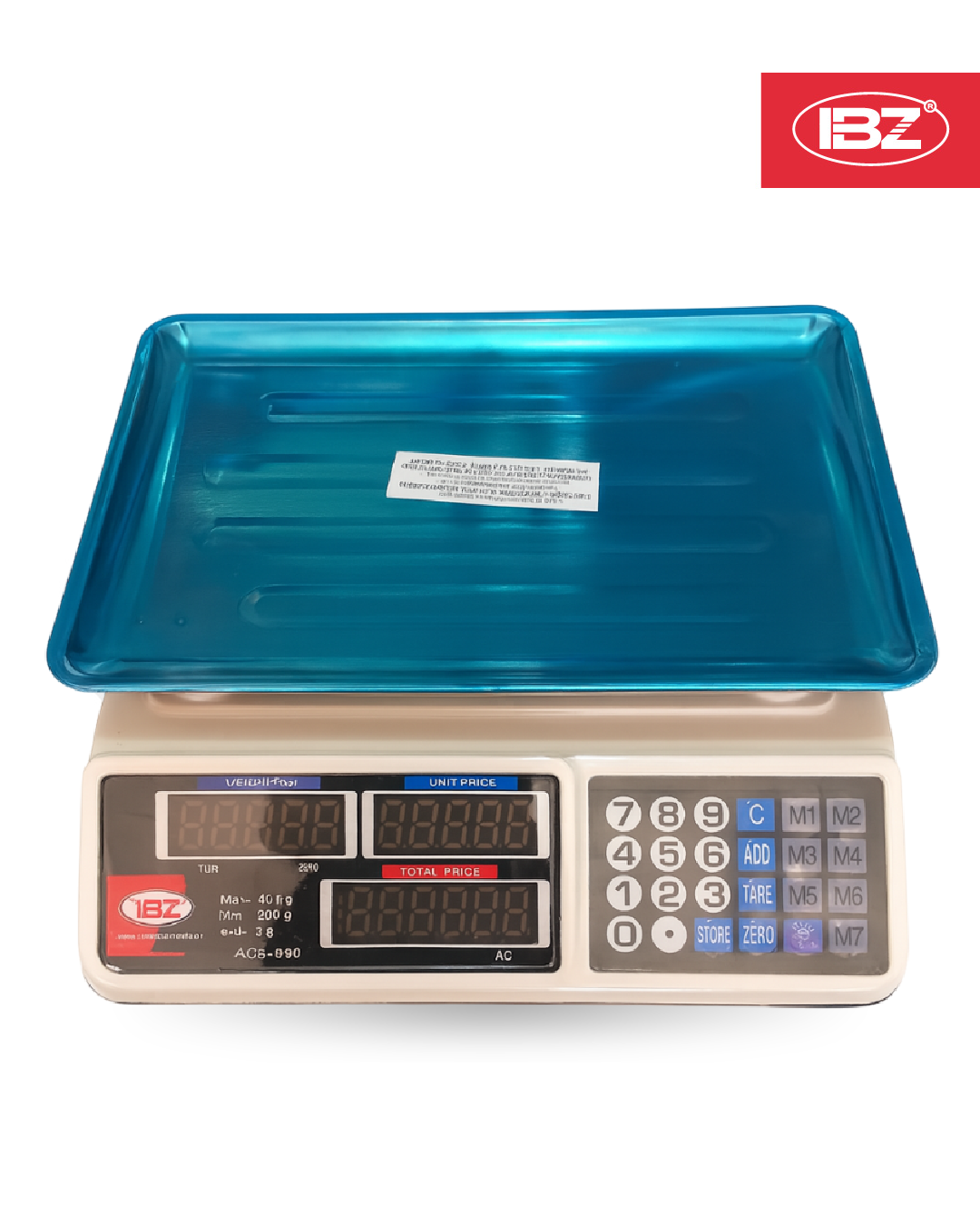 Balanza 40 Kg con bandeja