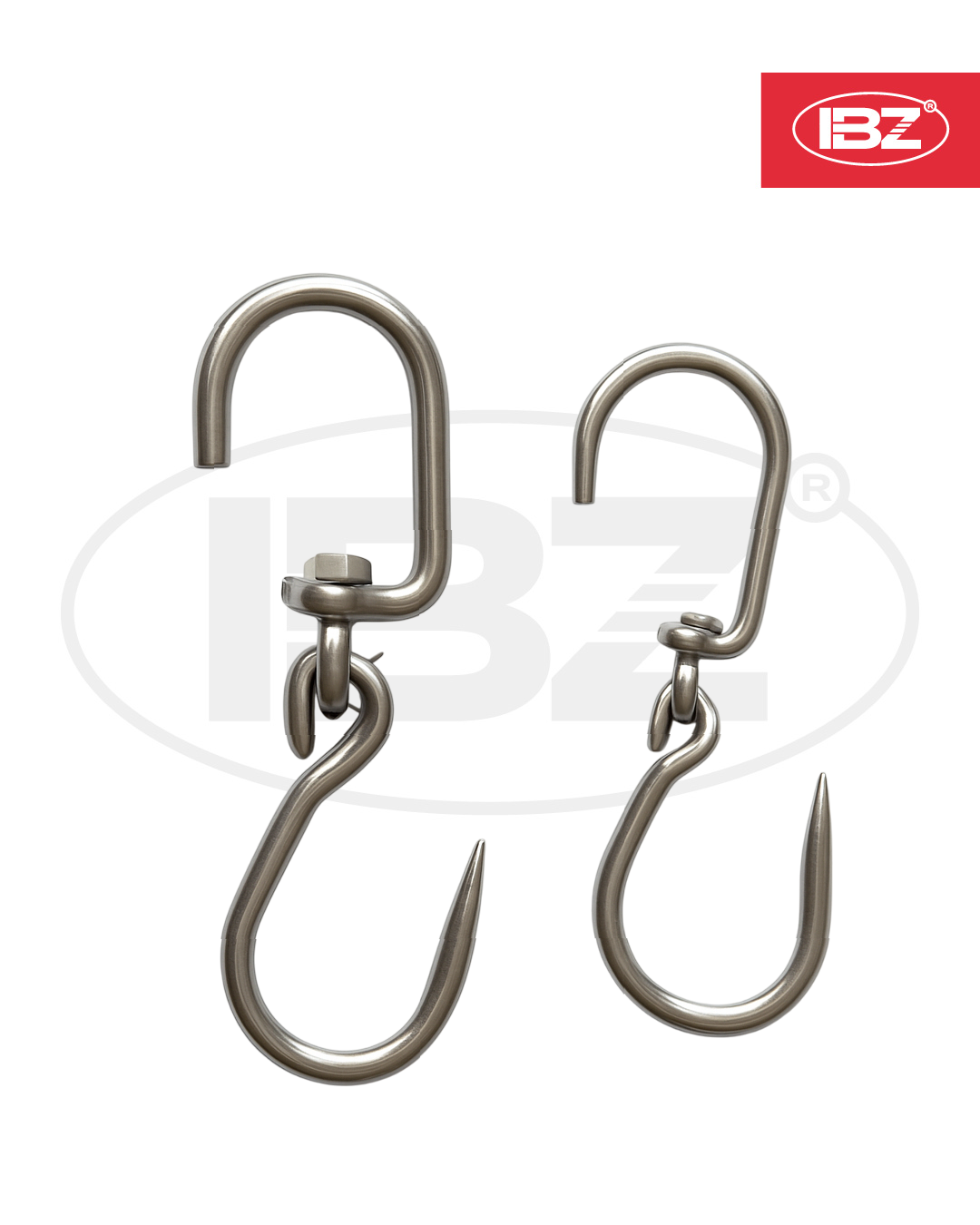 Ganchos para Carnes en Acero Inoxidable – Varias Dimensiones