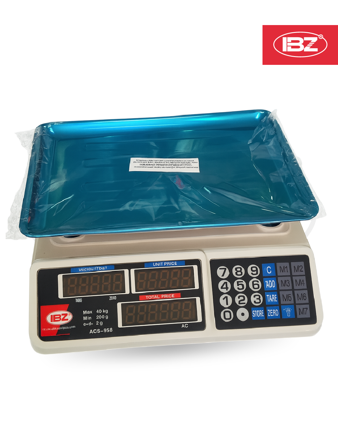 Balanza 40 Kg con bandeja